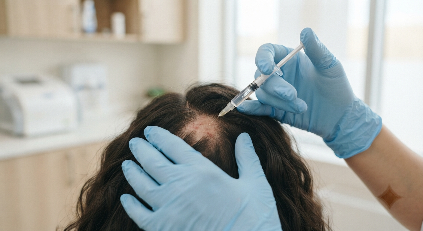 PRP therapy session for hair loss at Hair Reborn Clinic Bhubaneswar