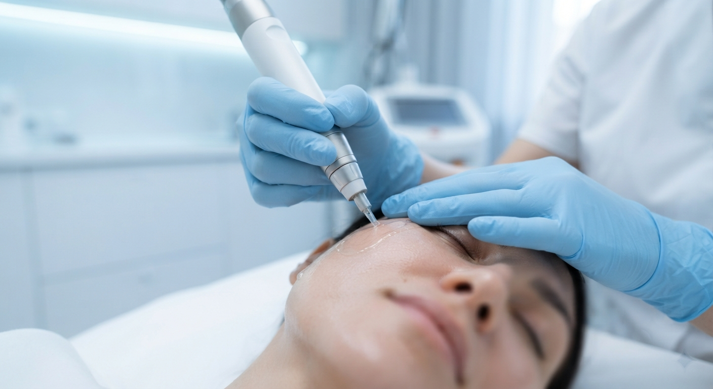 Skin rejuvenation treatment session in progress at Hair Reborn Clinic Bhubaneswar