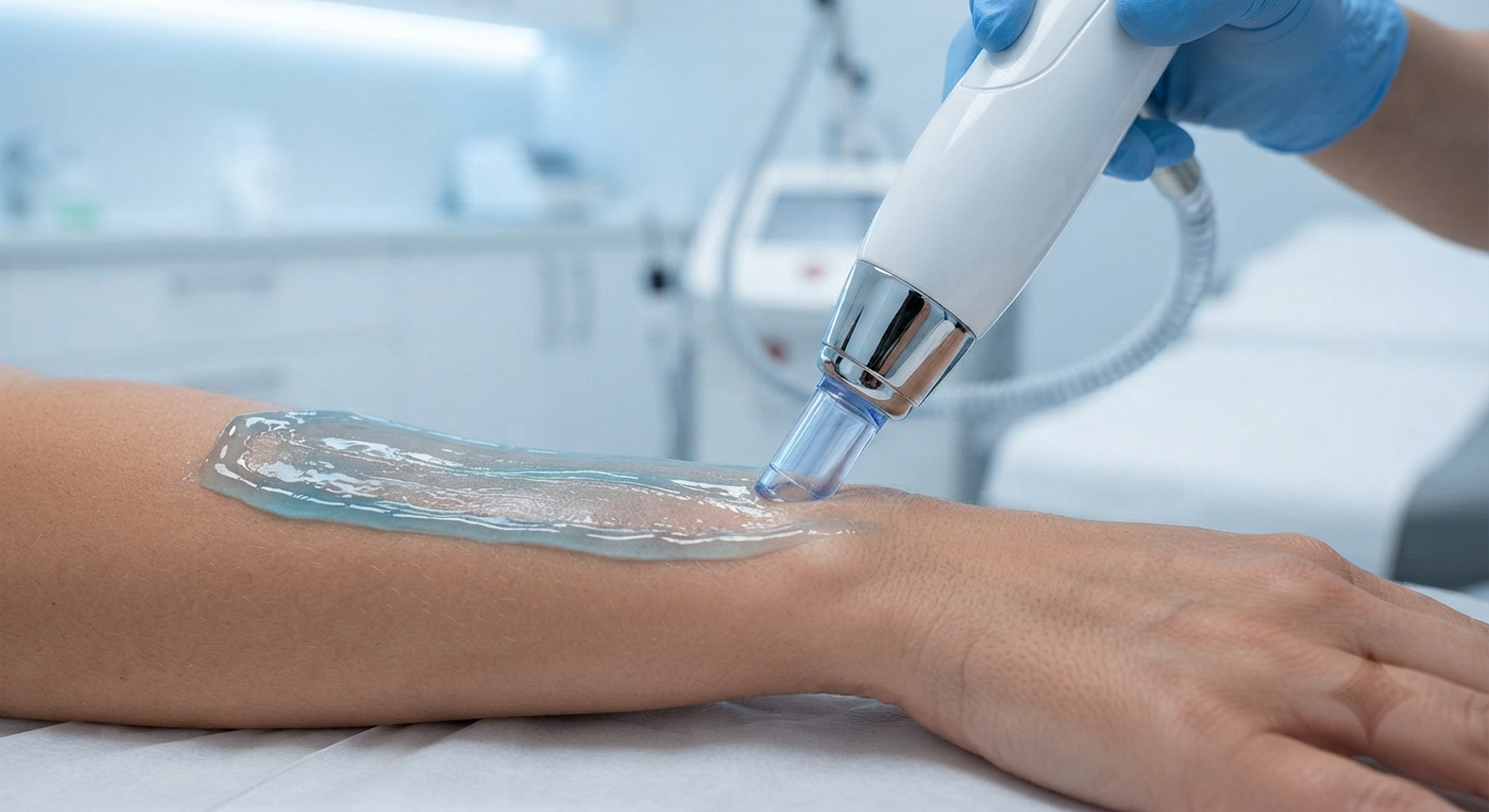 Specialist performing a laser hair removal session at Hair Reborn Clinic Bhubaneswar