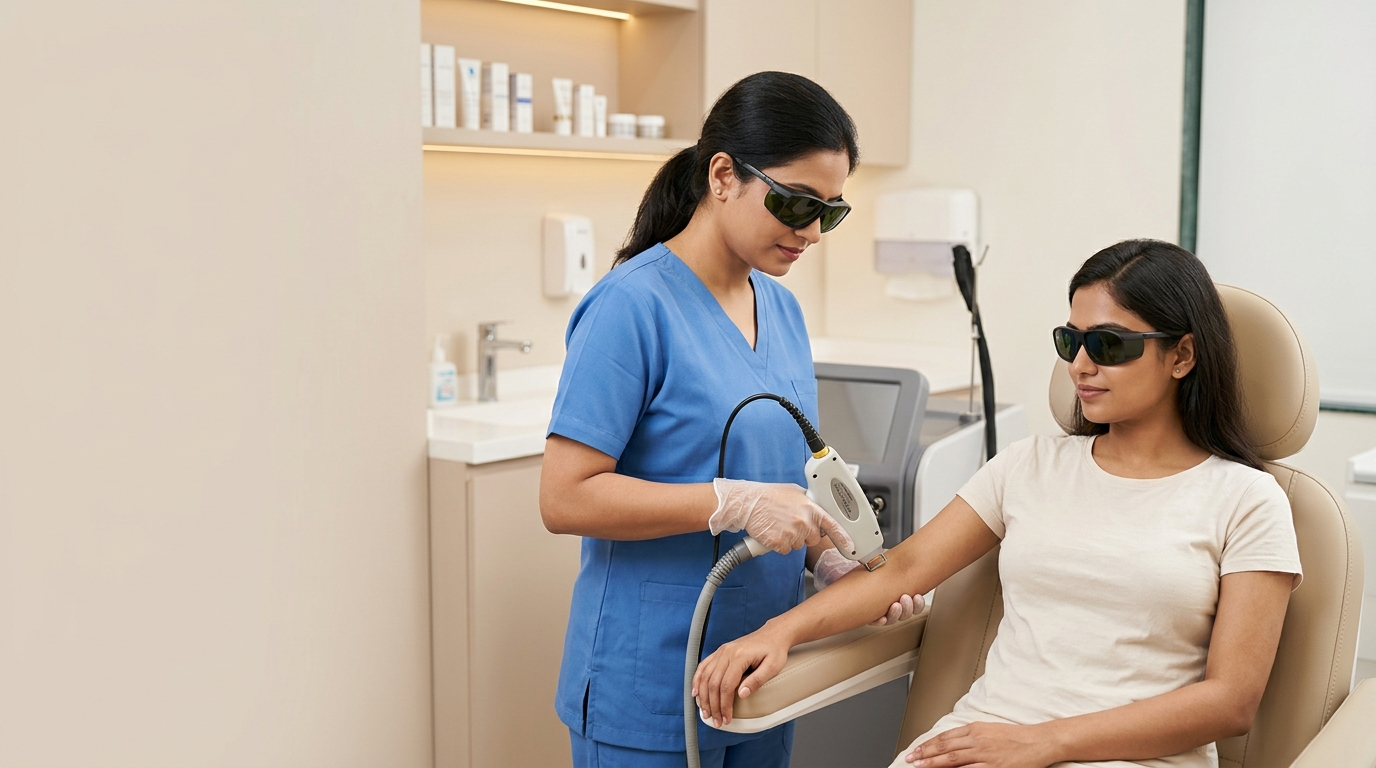 Laser hair removal treatment at Hair Reborn Clinic Bhubaneswar