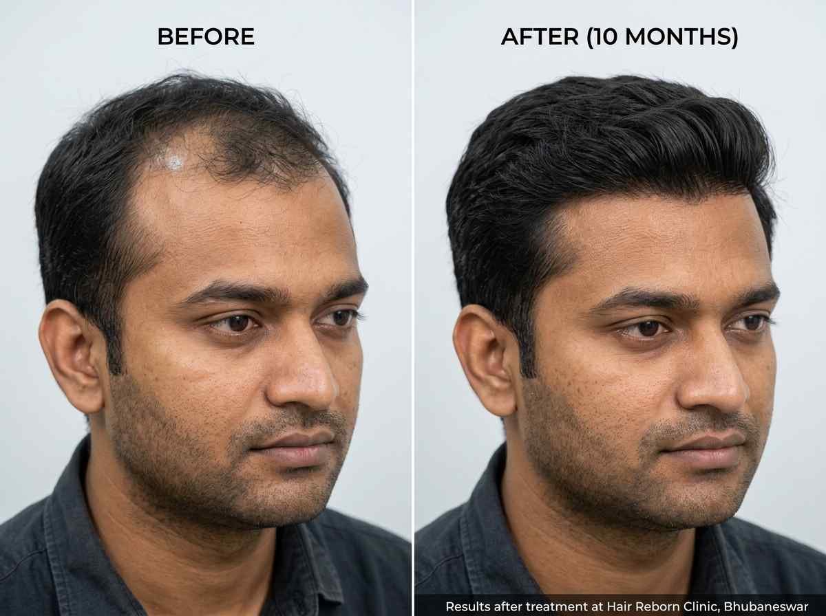 Hair transplant consultation discussing cost in Bhubaneswar