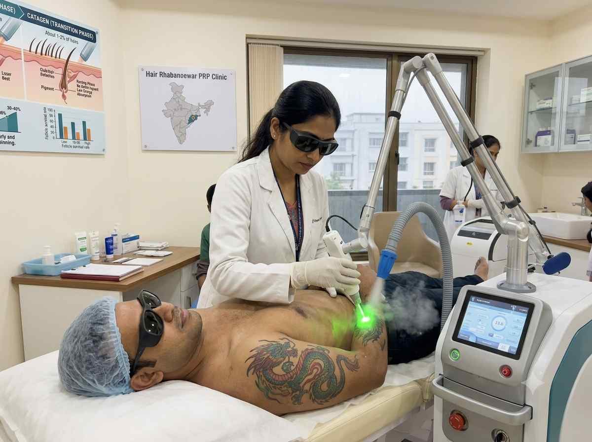 Laser tattoo removal in Bhubaneswar: cost, process and results