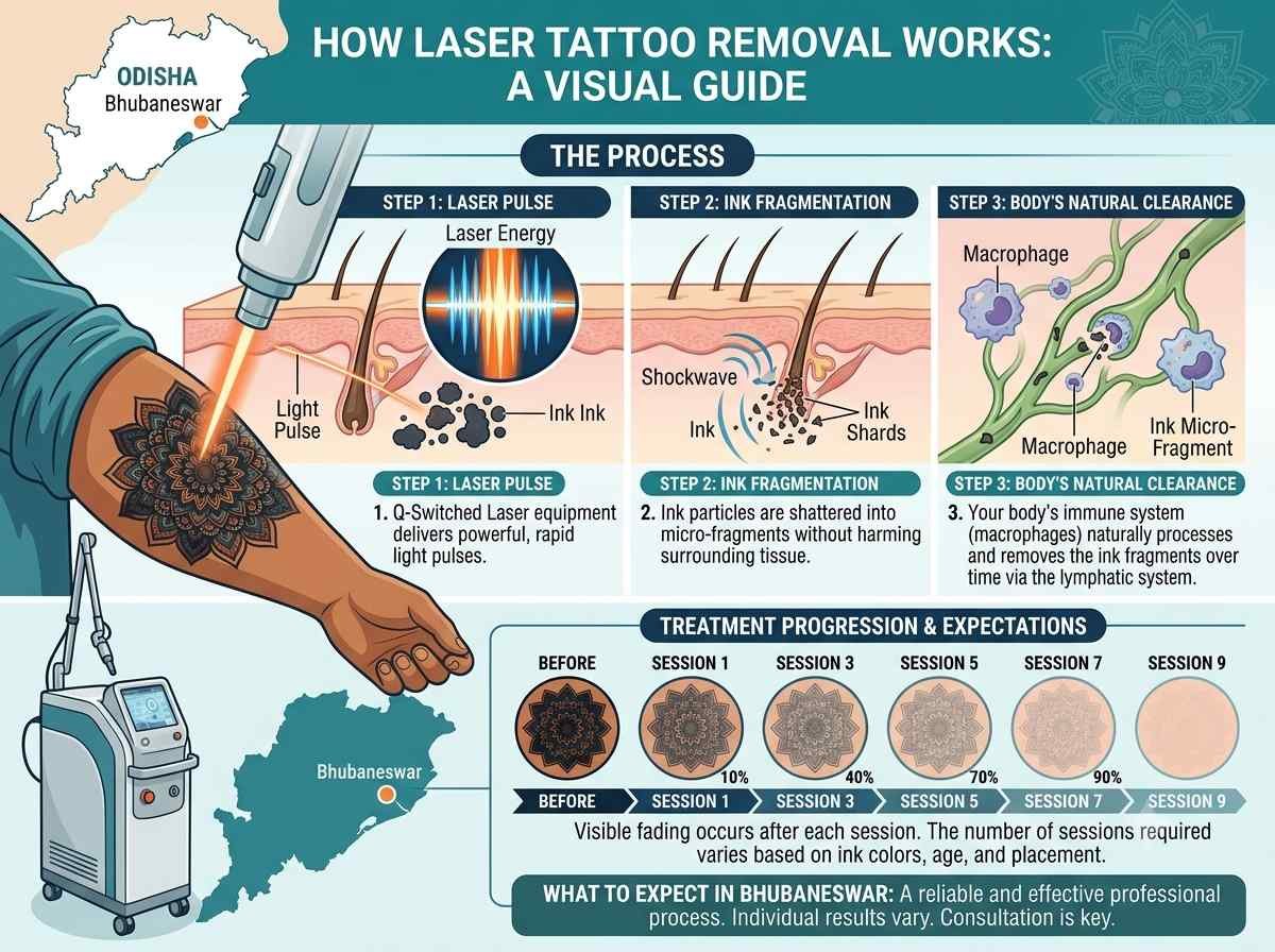 Aftercare for skin following laser tattoo removal