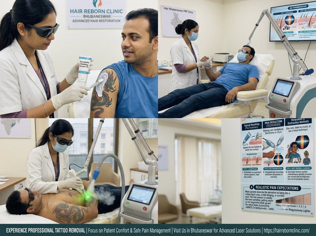 Numbing options for laser tattoo removal